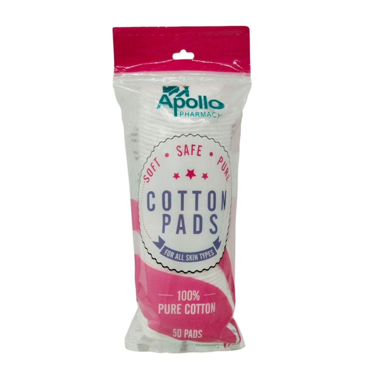 Buy Apollo Pharmacy Cotton Pads, 50 Count Online