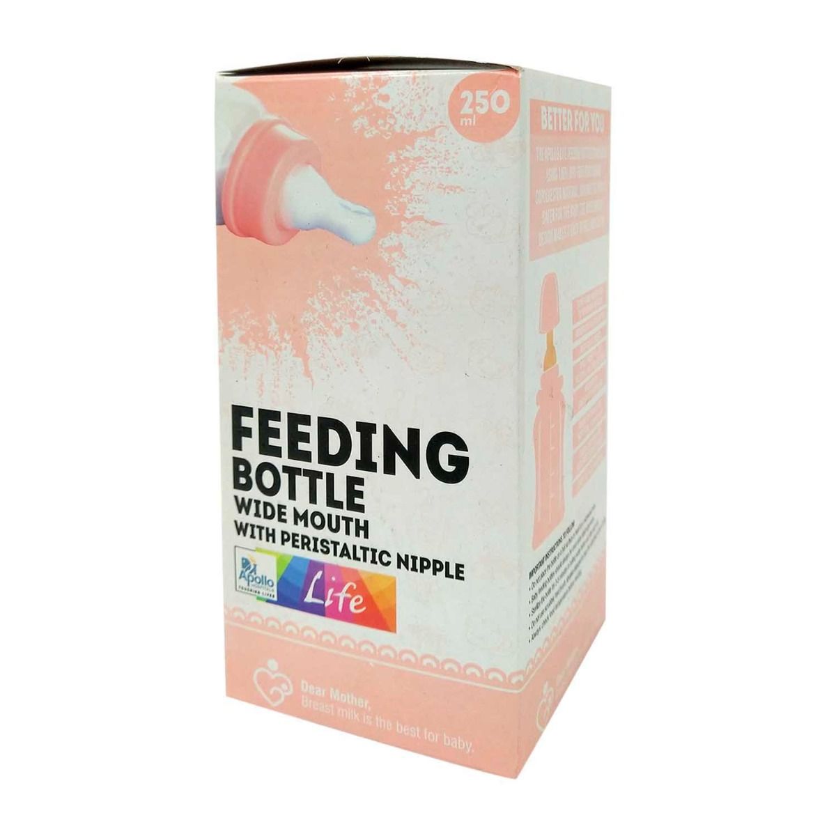 Buy Apollo Life Feeding Bottle, 250 ml Online