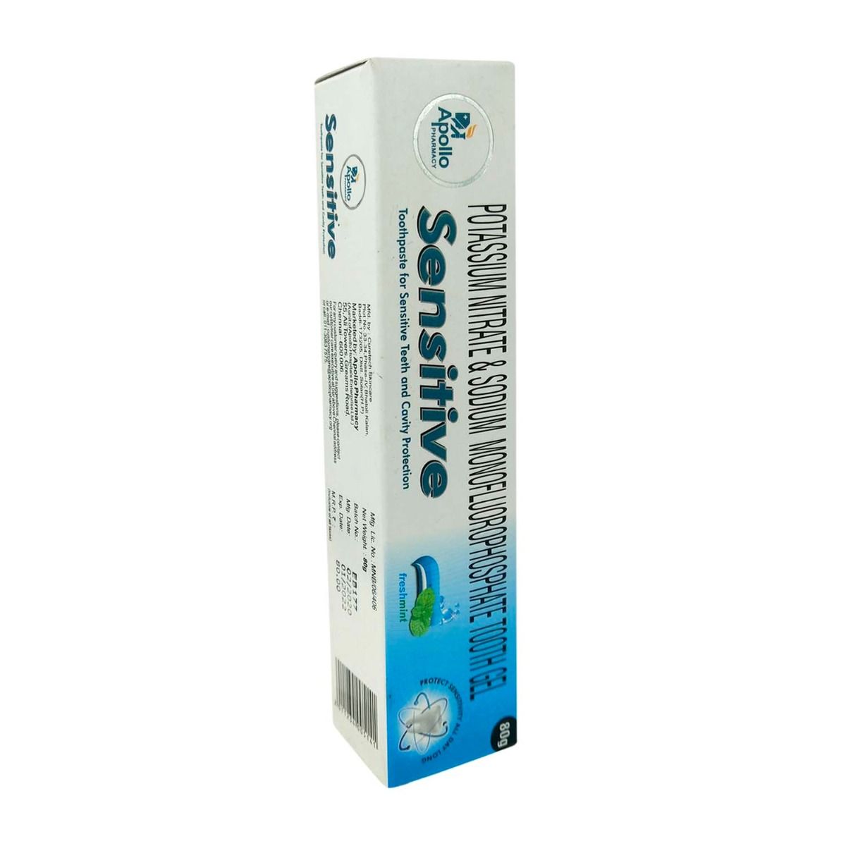 Buy Apollo Pharmacy Sensitive Toothpaste 80 gm with one Free Sensitive Toothbrush, 1 kit Online