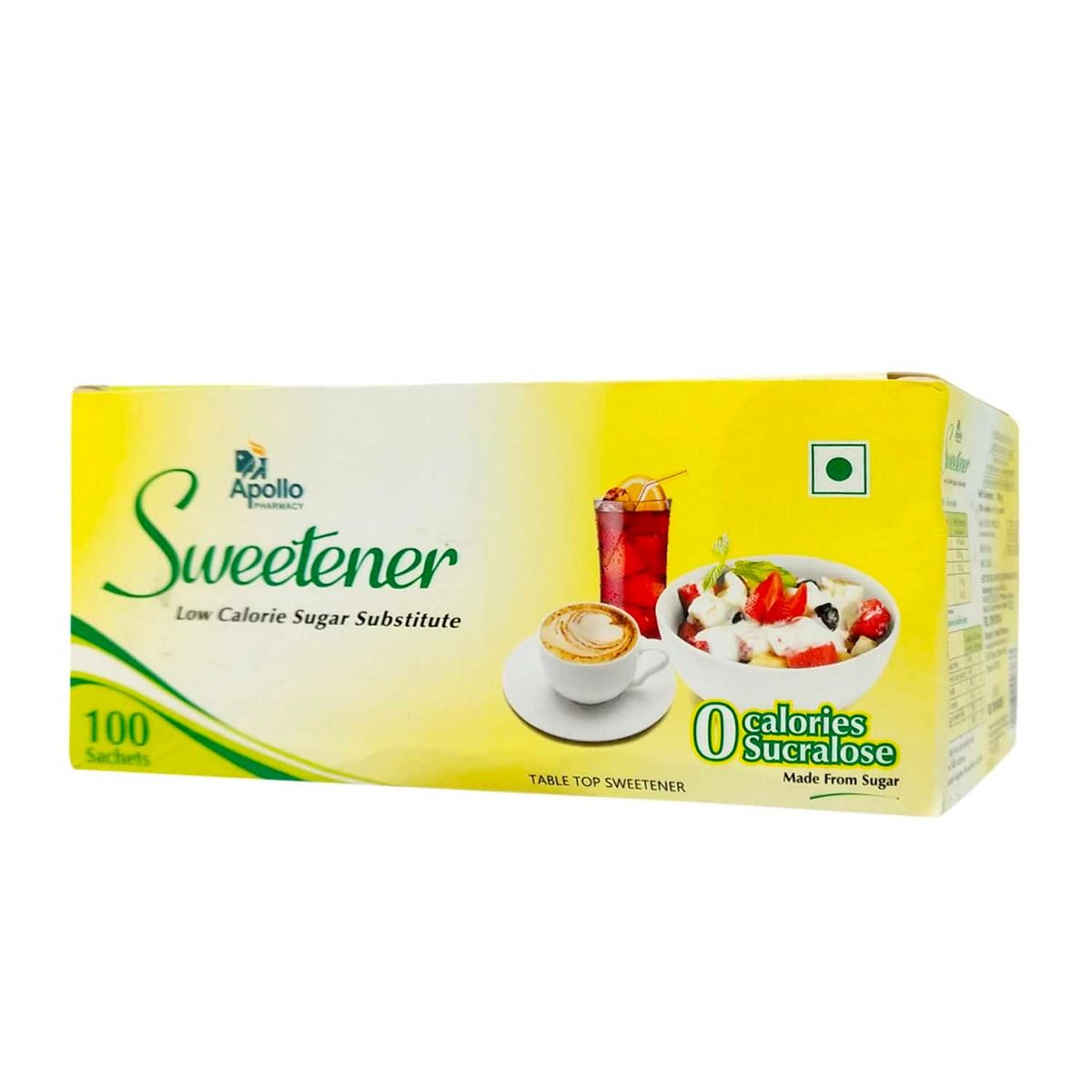 Apollo Pharmacy Low Calorie Sweetener 100 Gm 100 Sachets X 1 Gm Price Uses Side Effects Composition Apollo Pharmacy