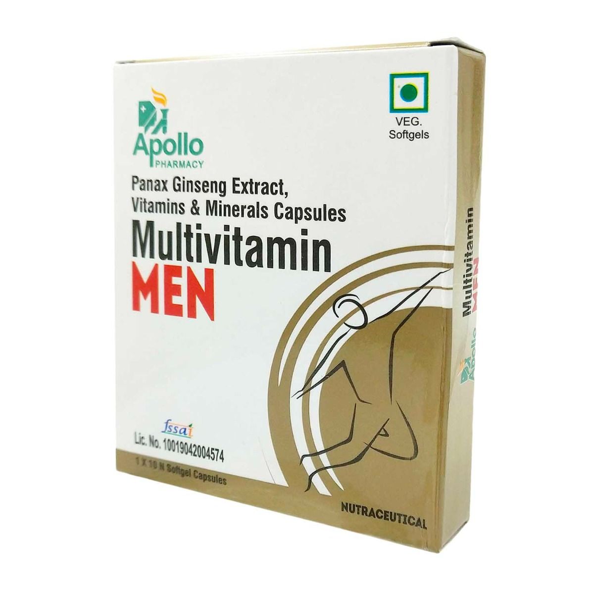 Apollo Pharmacy Multivitamin for Men, 10 Capsules, Pack of 10 S