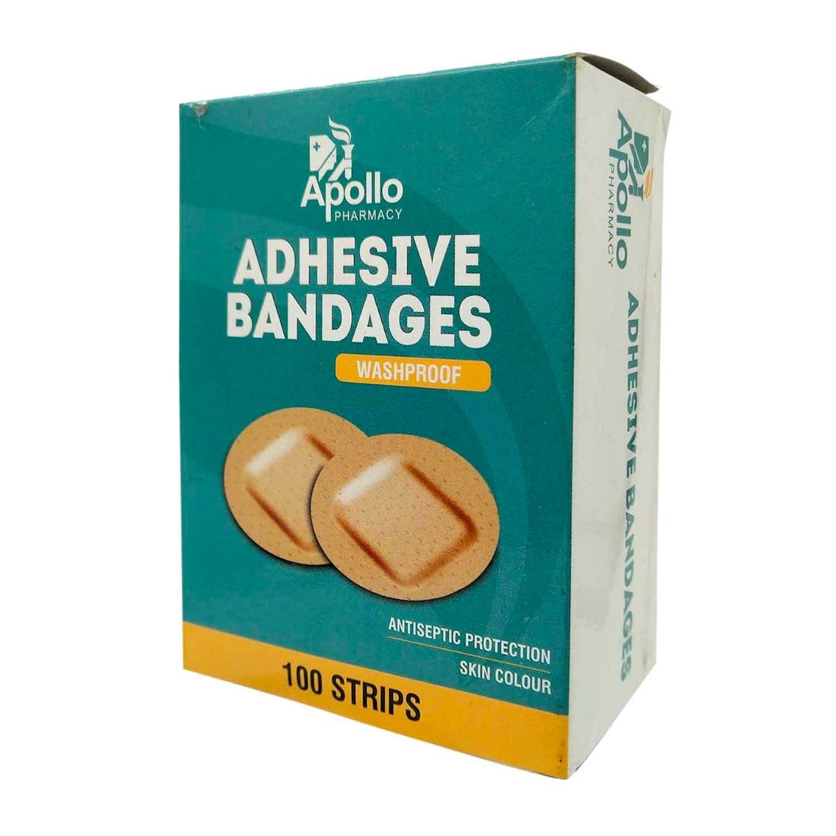 Apollo Pharmacy Adhesive Round Bandage Wash Proof, 3 Count, Pack of 3 S