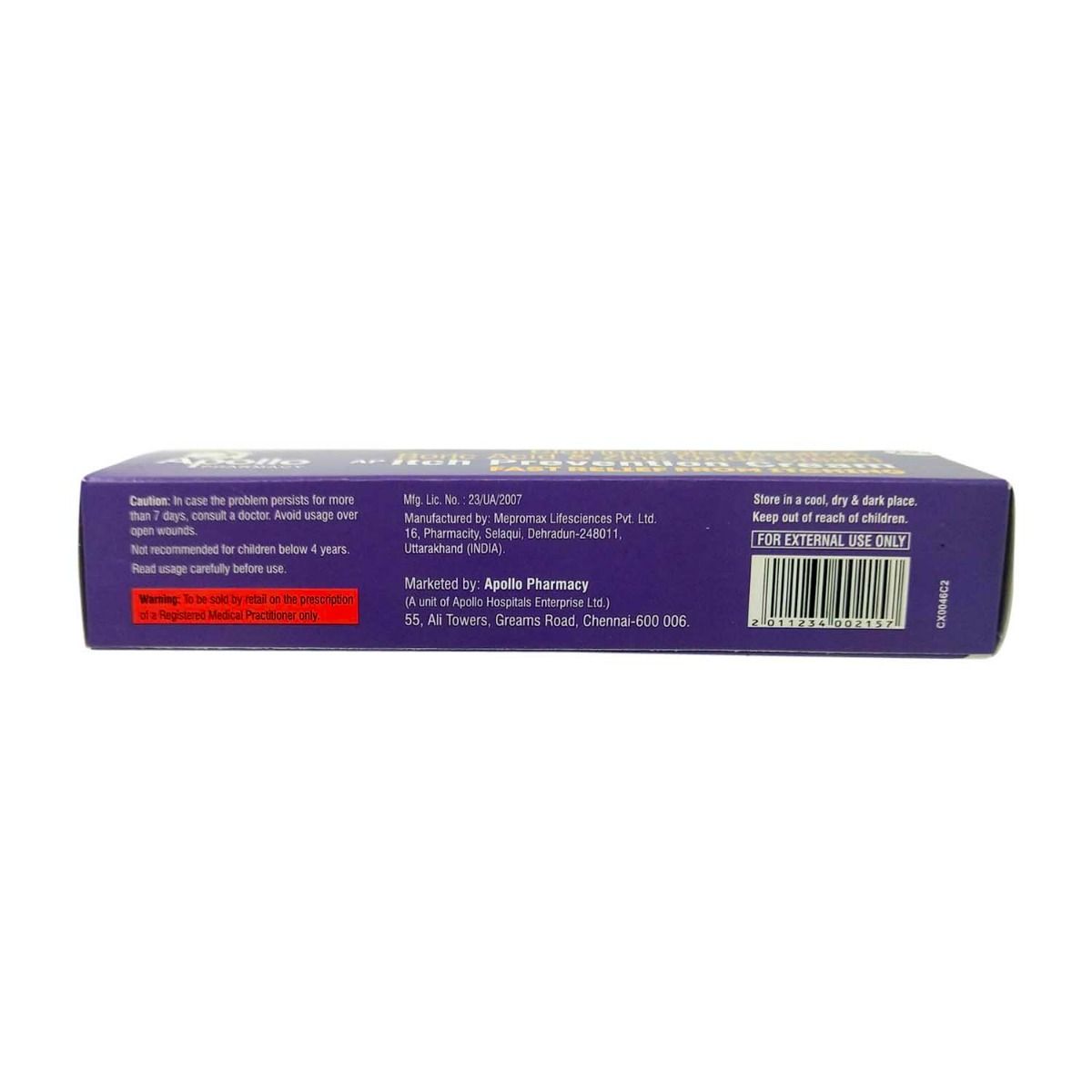 Apollo Pharmacy Itch Prevention Cream, 25 gm, Pack of 1 