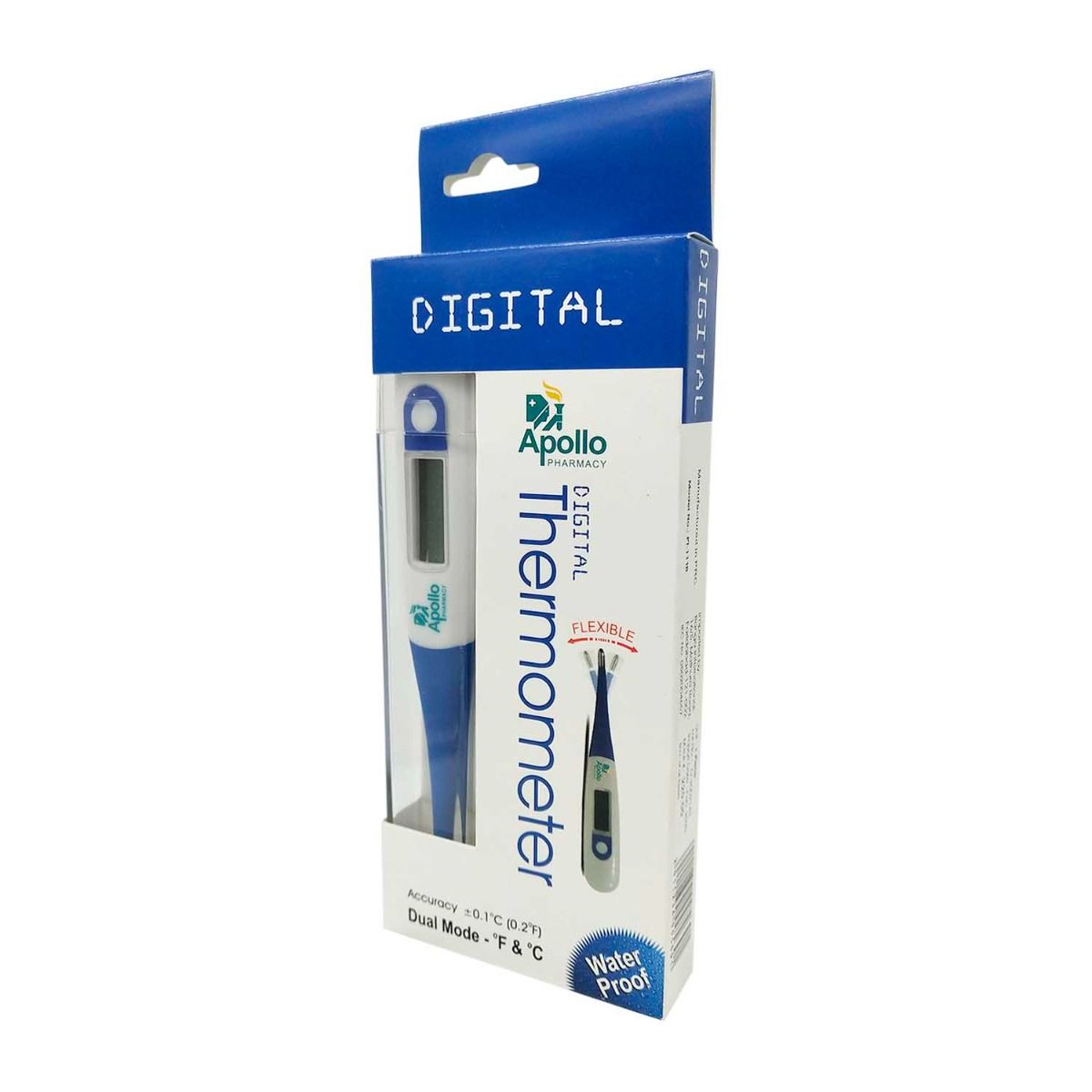 Buy Apollo Pharmacy Digital Flexible Thermometer, 1 Count Online