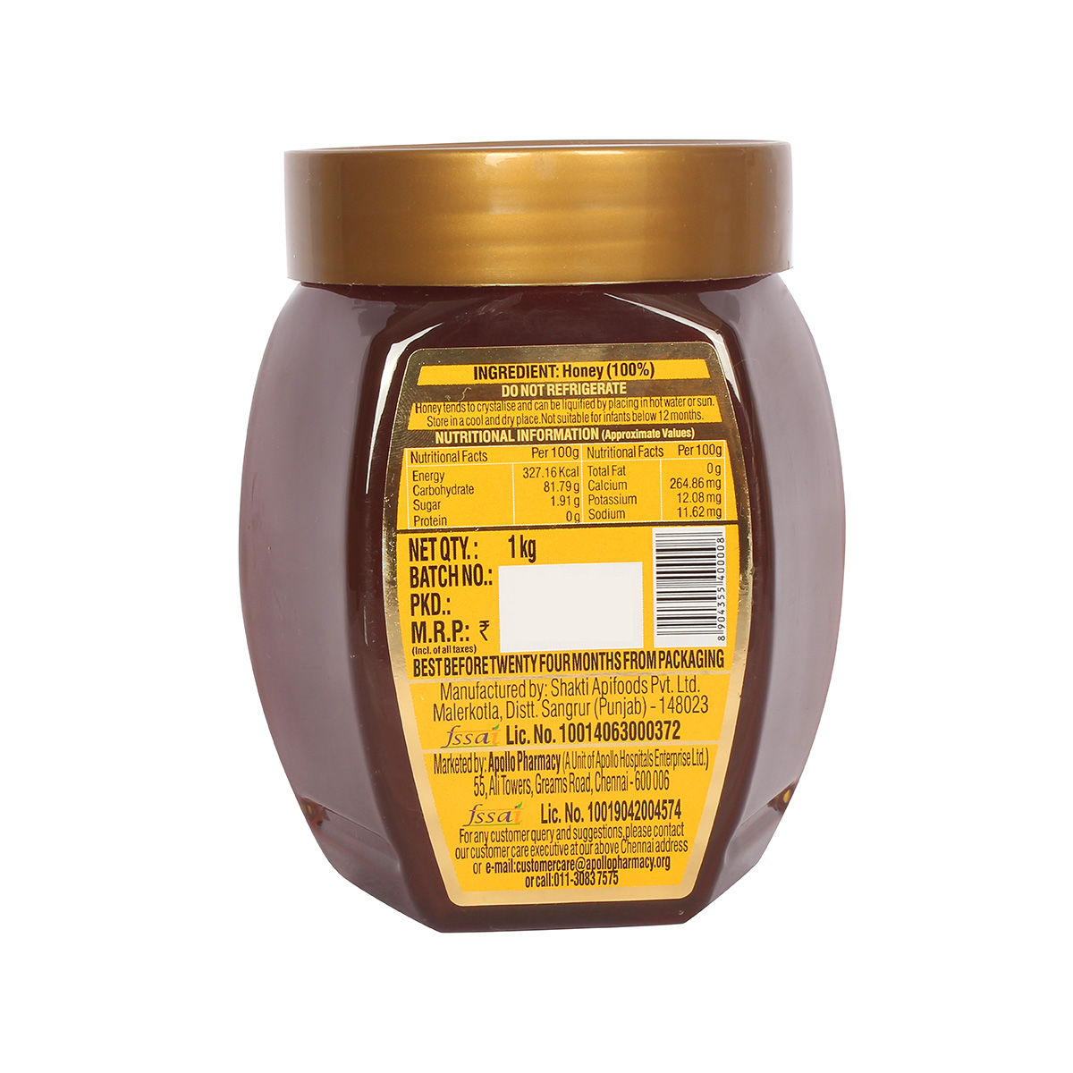 Apollo Life Honey, 1 kg, Pack of 1 