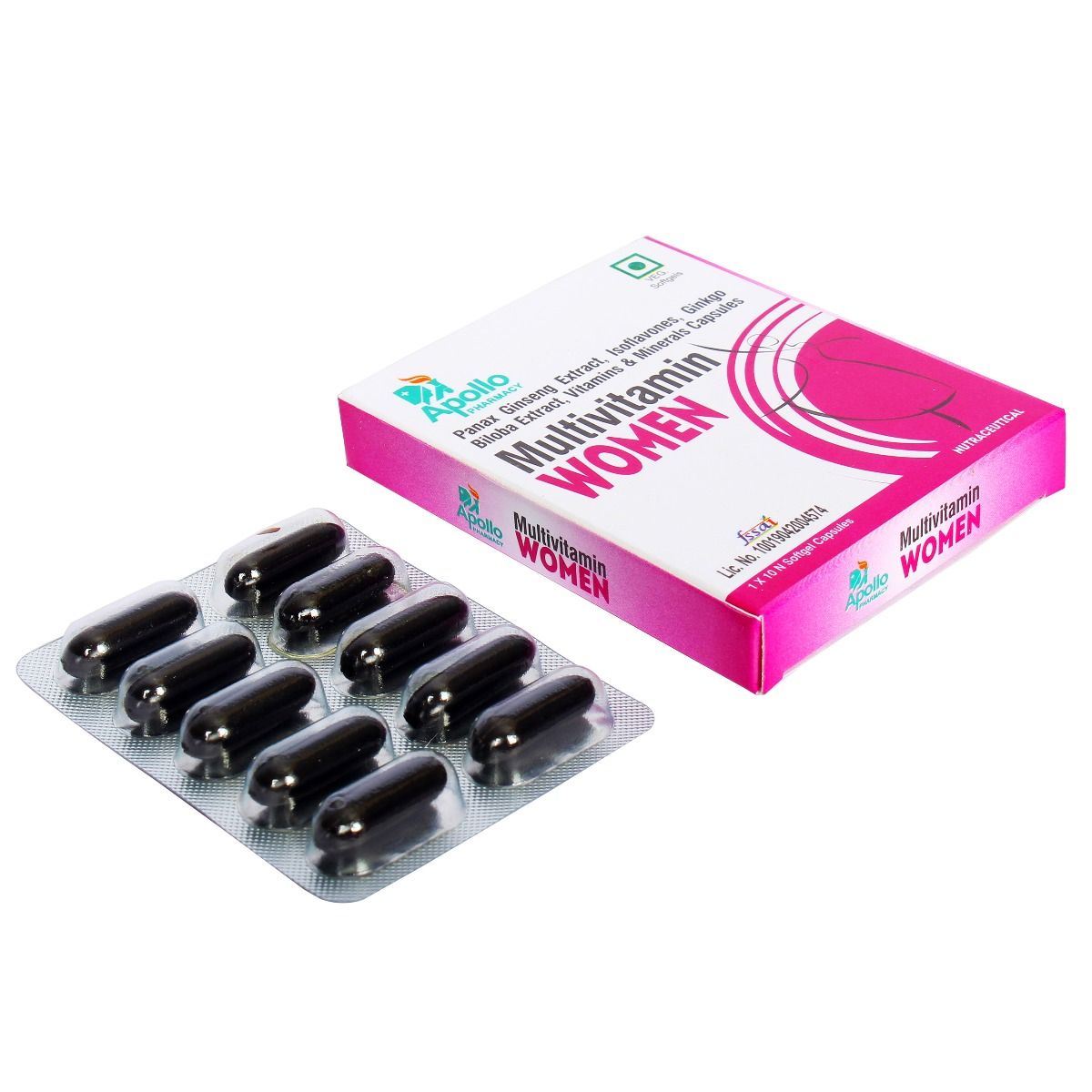 Apollo Pharmacy Multivitamin for Women, 10 Capsules, Pack of 10 S