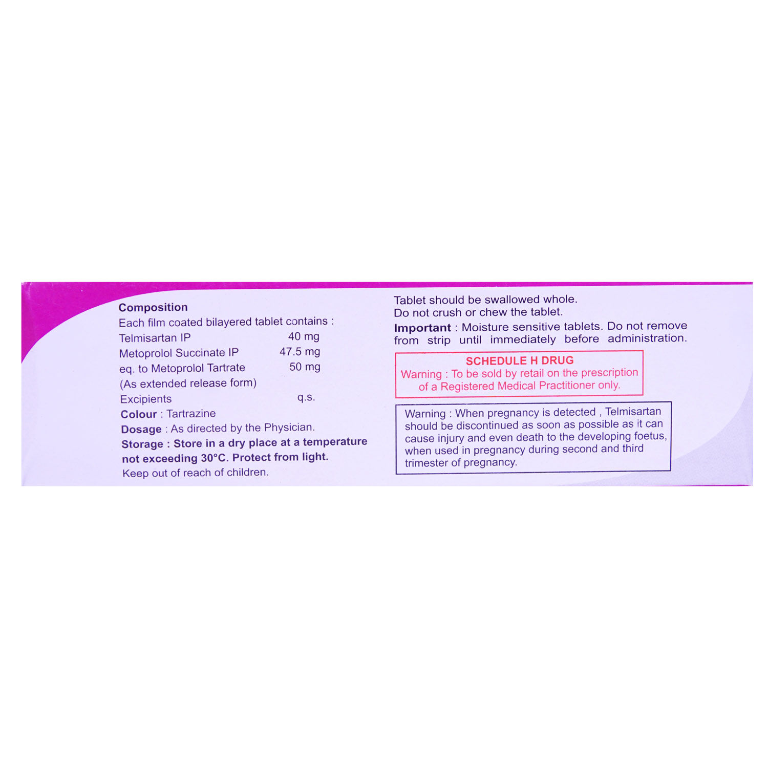 INDITEL MX 50MG TABLET, Pack of 10 TABLETS