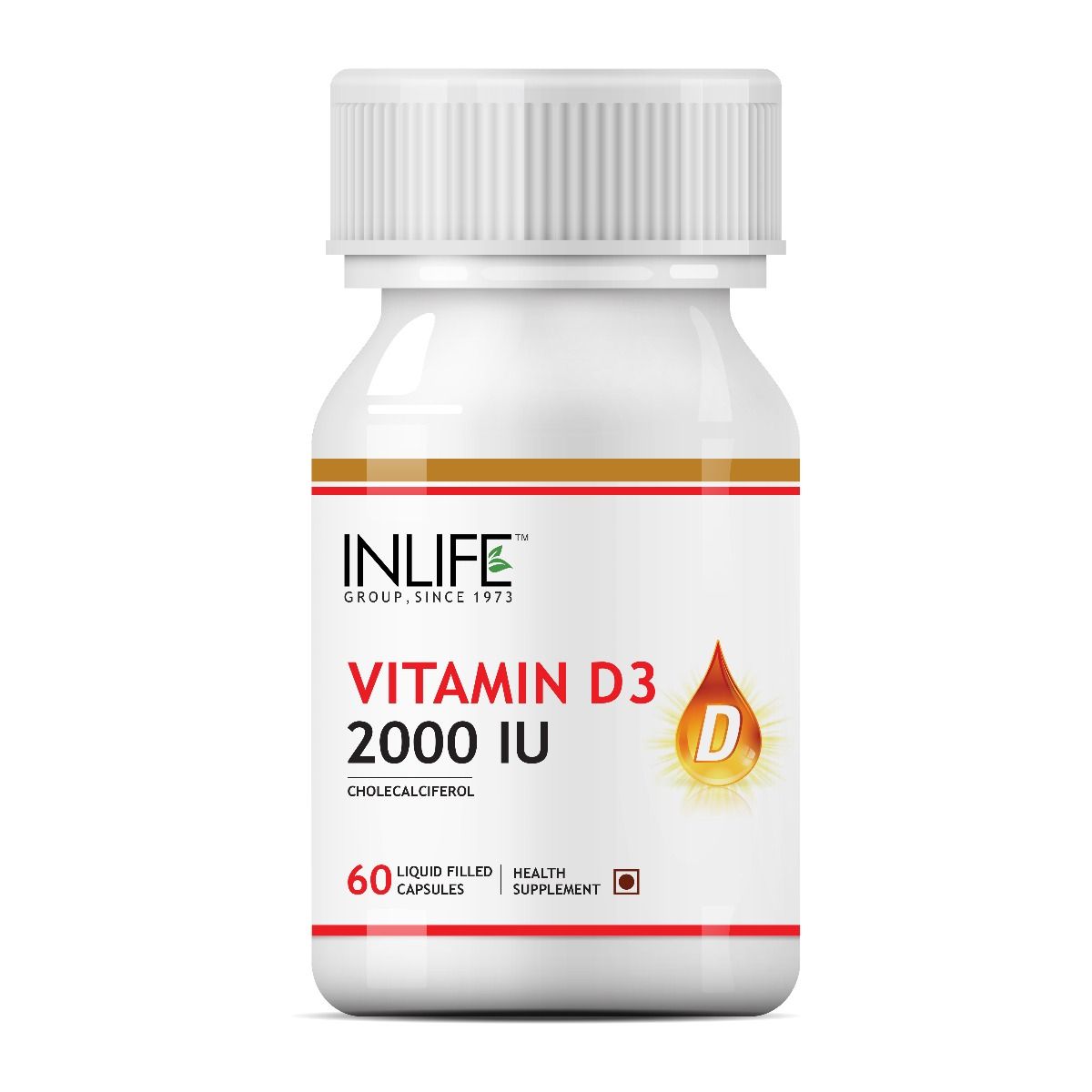 Buy Inlife Vitamin D3 2000 IU, 60 Capsules Online