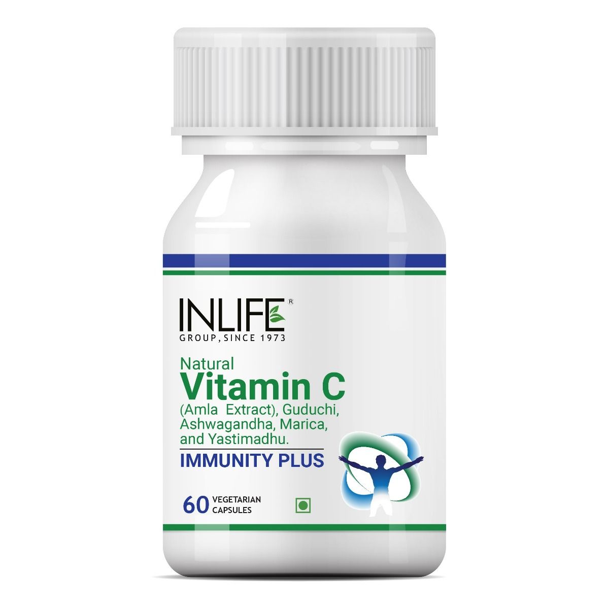 Buy Inlife Natural Vitamin C Immunity Plus 500 mg, 60 Capsules Online