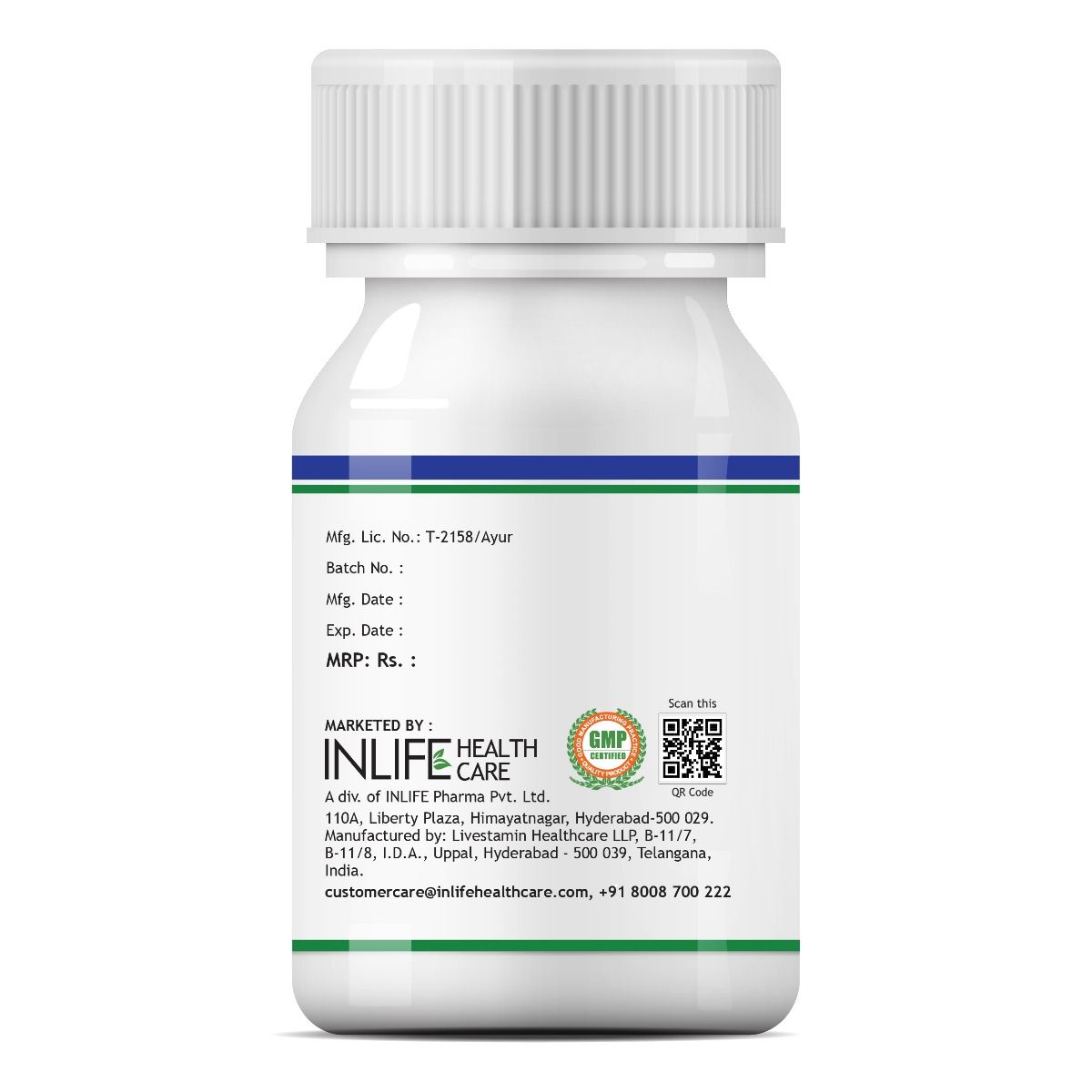 Inlife Natural Vitamin C Immunity Plus 500 mg, 60 Capsules, Pack of 1 