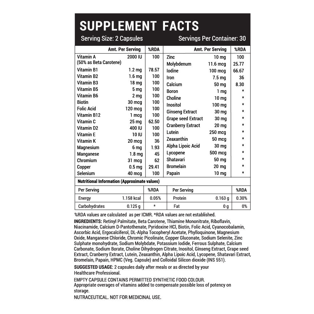 Inlife Multivitamin & Minerals For Women, 60 Capsules Price, Uses, Side