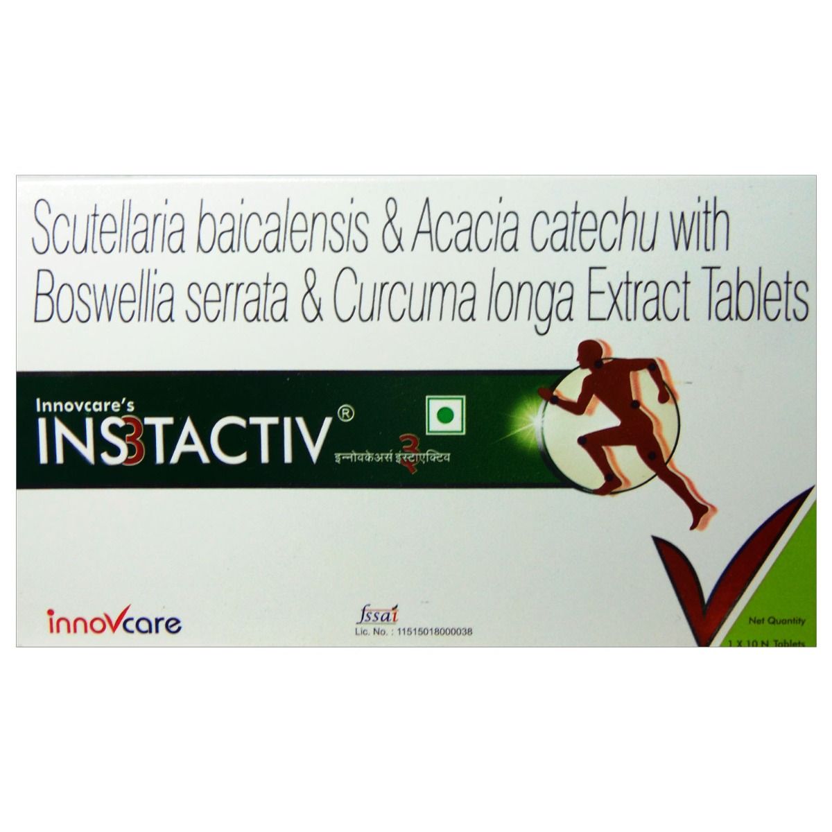 INS3Tactiv Tablet 10's, Pack of 10 S