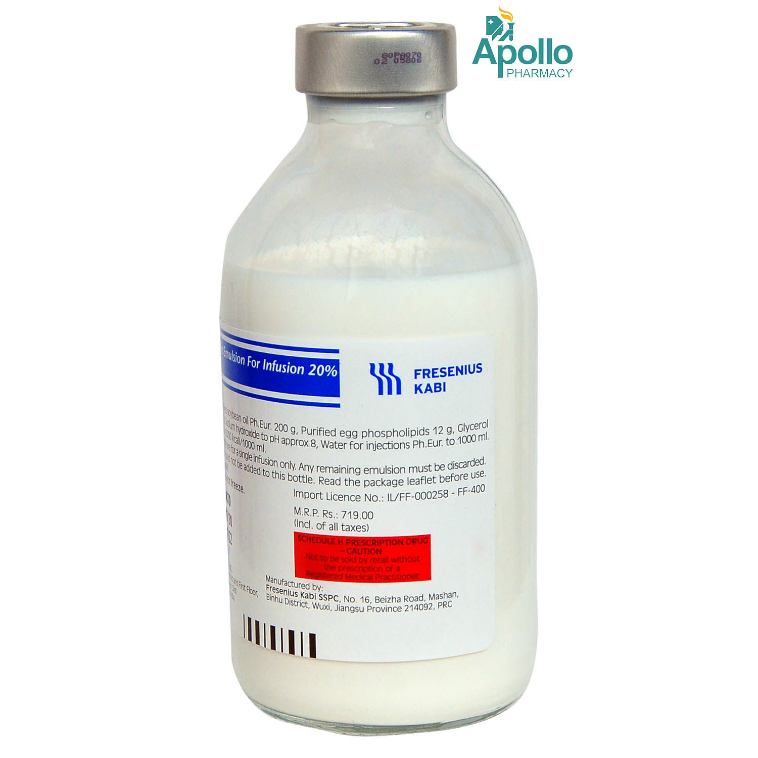 Intralipid 20 % 250ml Price, Uses, Side Effects, Composition - Apollo ...