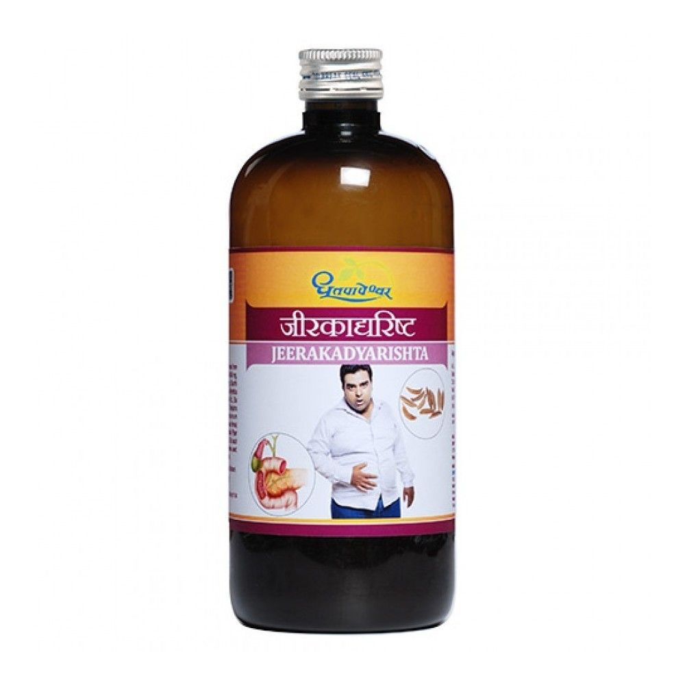 Dhootapapeshwar Jeerakadyarishta, 450 ml, Pack of 1 