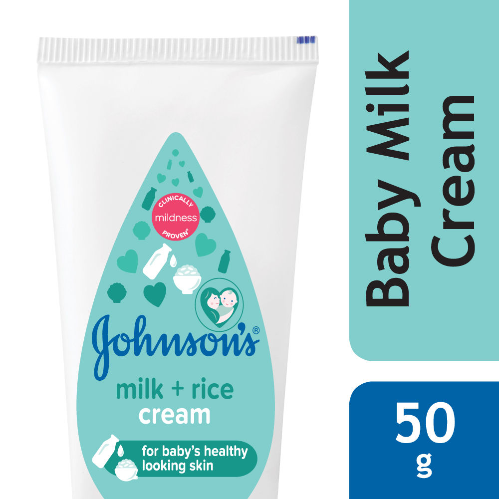 Johnson's Baby Milk+Rice Cream, 50 gm, Pack of 1 