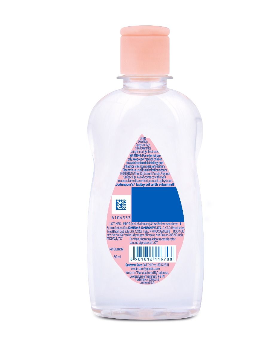 Johnson's Baby Oil, 50 ml Price, Uses, Side Effects, Composition - Apollo  Pharmacy