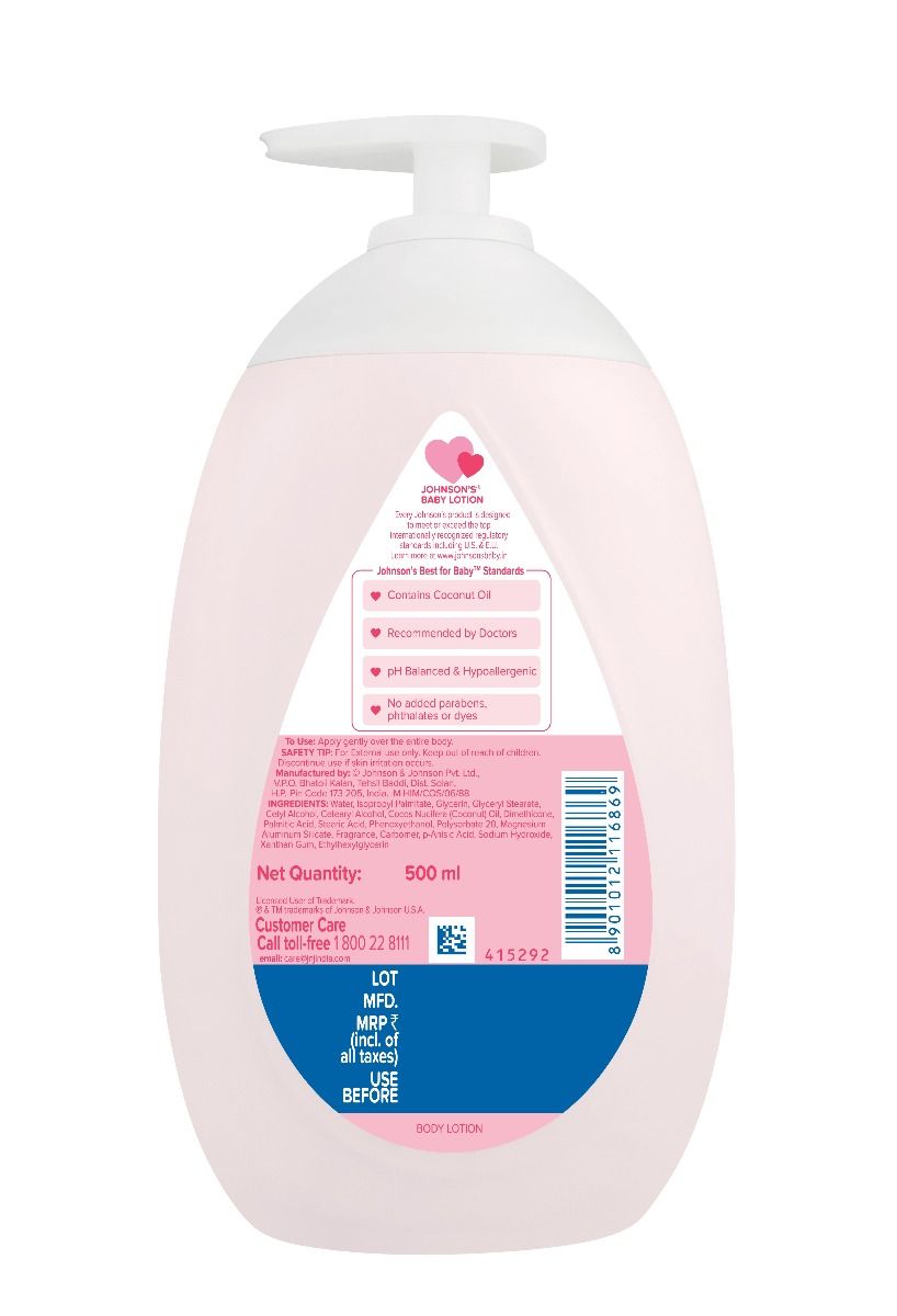 Johnson's Baby Lotion, 500 ml, Pack of 1 