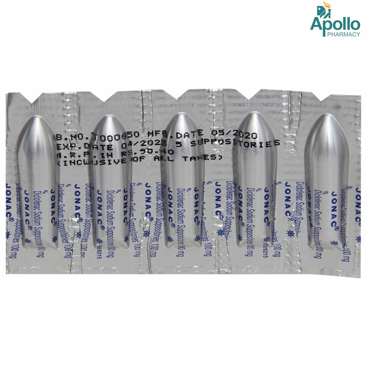 Jonac Suppositories 5's Price, Uses, Side Effects, Composition Apollo
