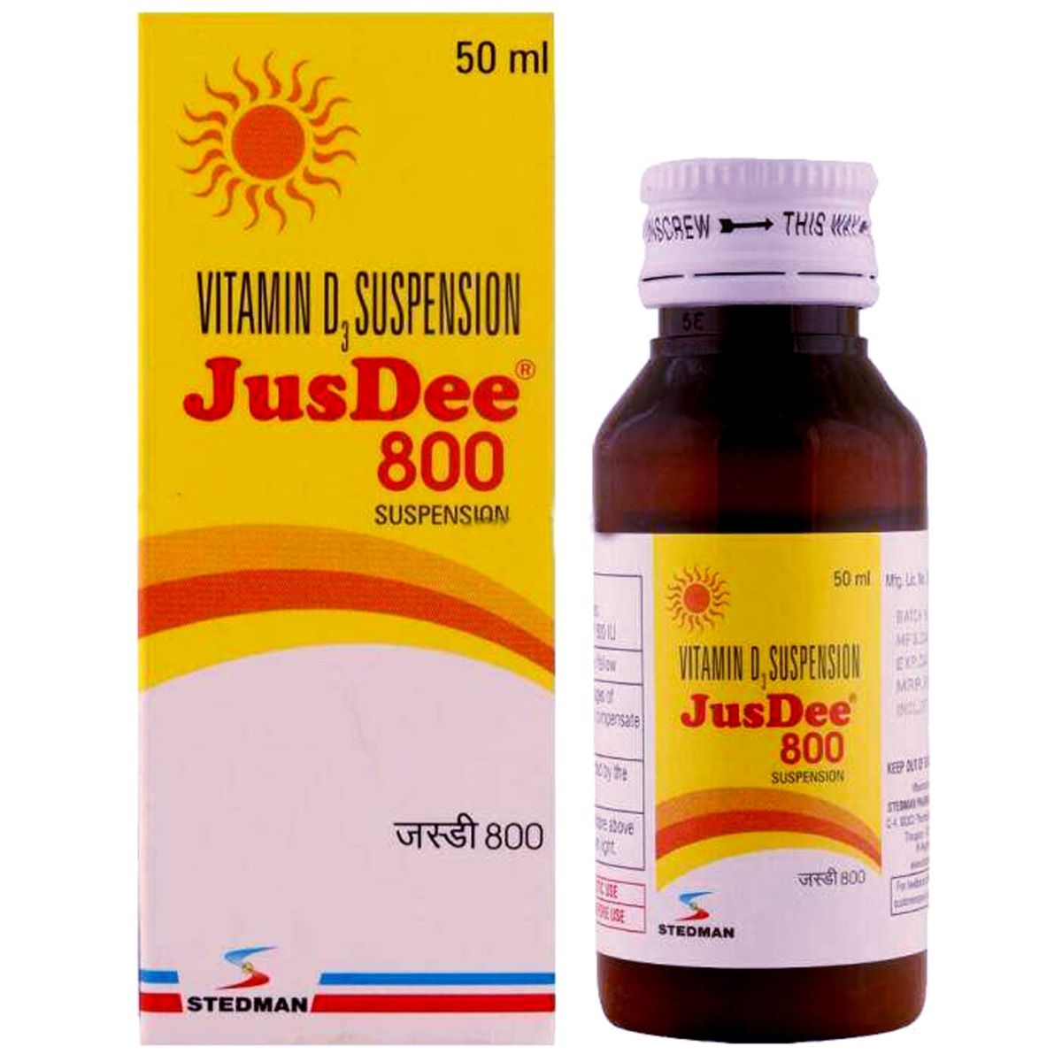 Jusdee 800IU Suspension 50 ml Price, Uses, Side Effects, Composition