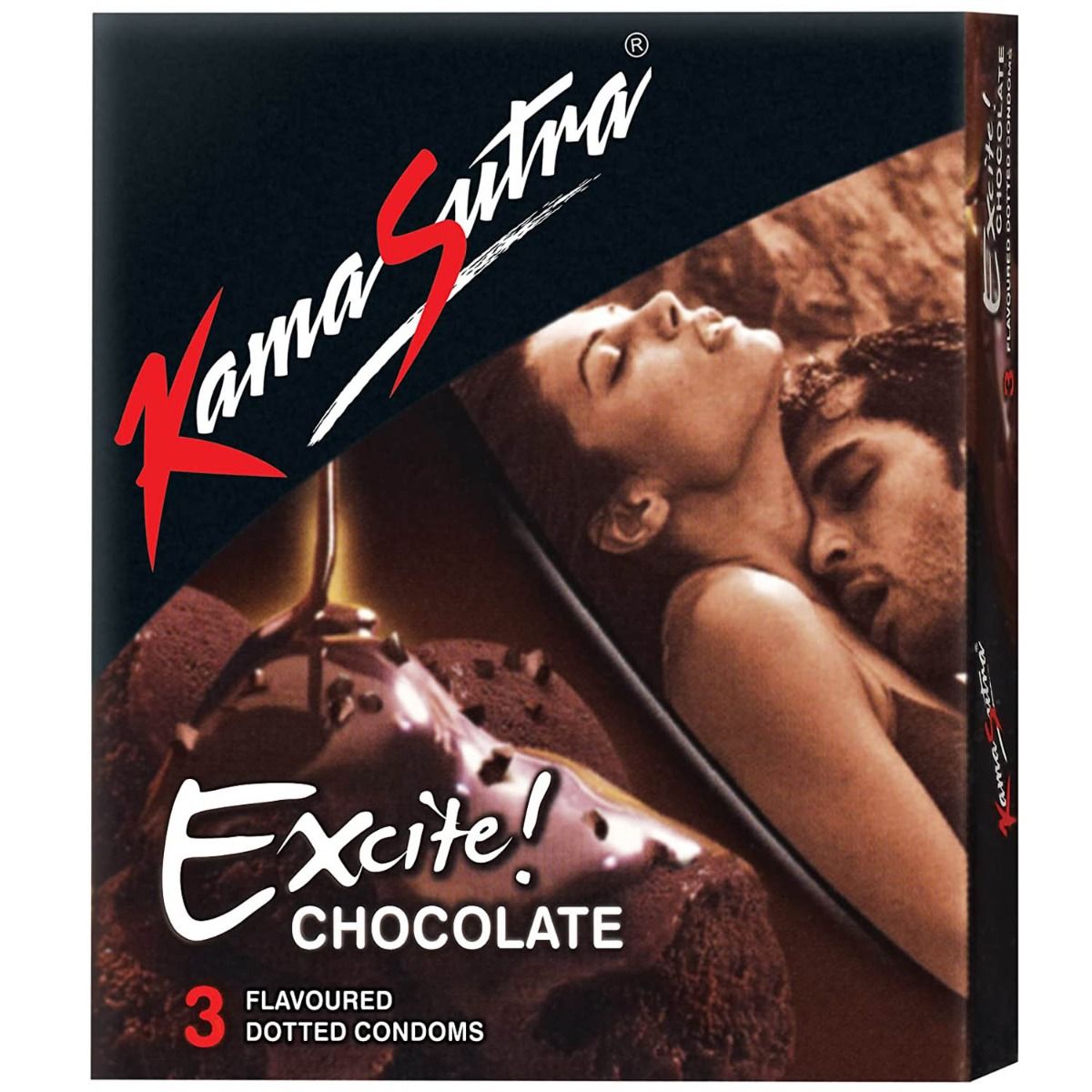 Buy Kamasutra Chocolate Flavoured Condoms, 3 Count Online