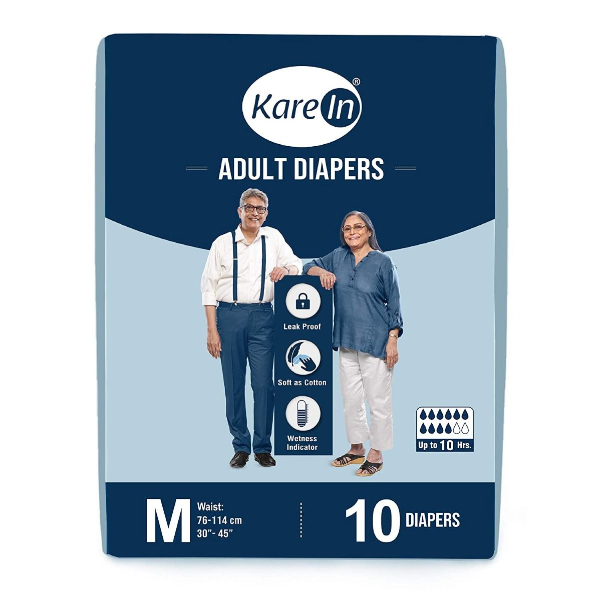 Buy Kare In Adult Diapers  Medium, 10 Count Online