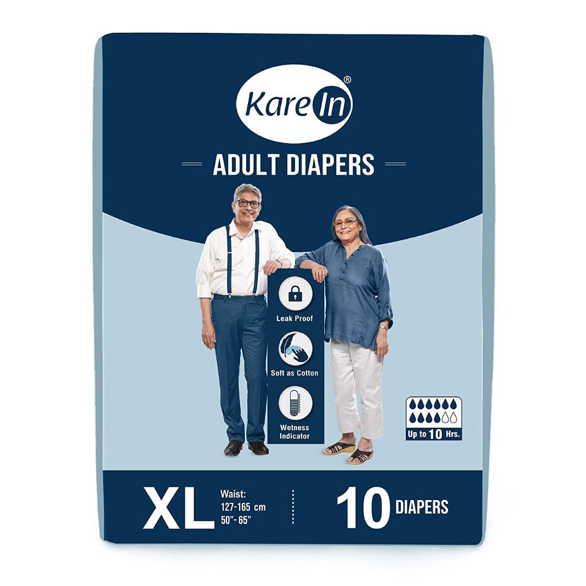 Buy Kare In Adult Diapers XL, 10 Count Online