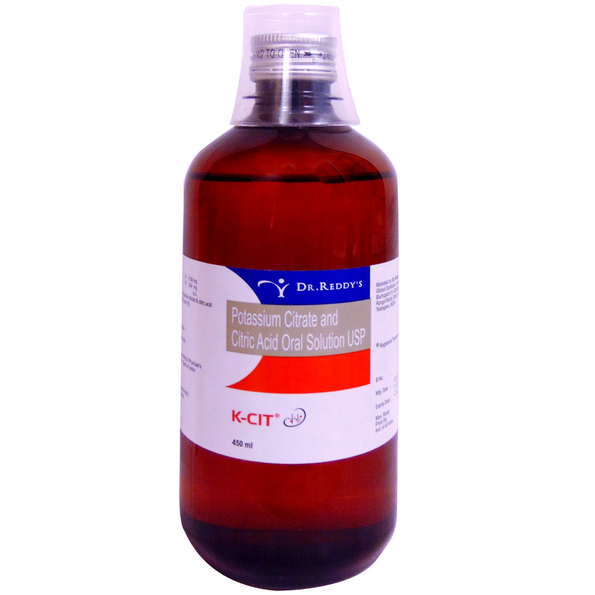 KCit Oral Solution 450 ml Price, Uses, Side Effects, Composition