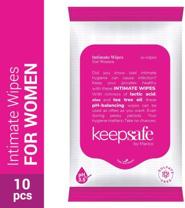 KeepSafe Intimate Wipes for Women, 10 Count Price, Uses, Side Effects ...