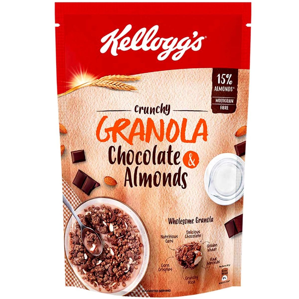 Buy Kellogg's Chocolate & Almonds Crunchy Granola, 450 gm Online