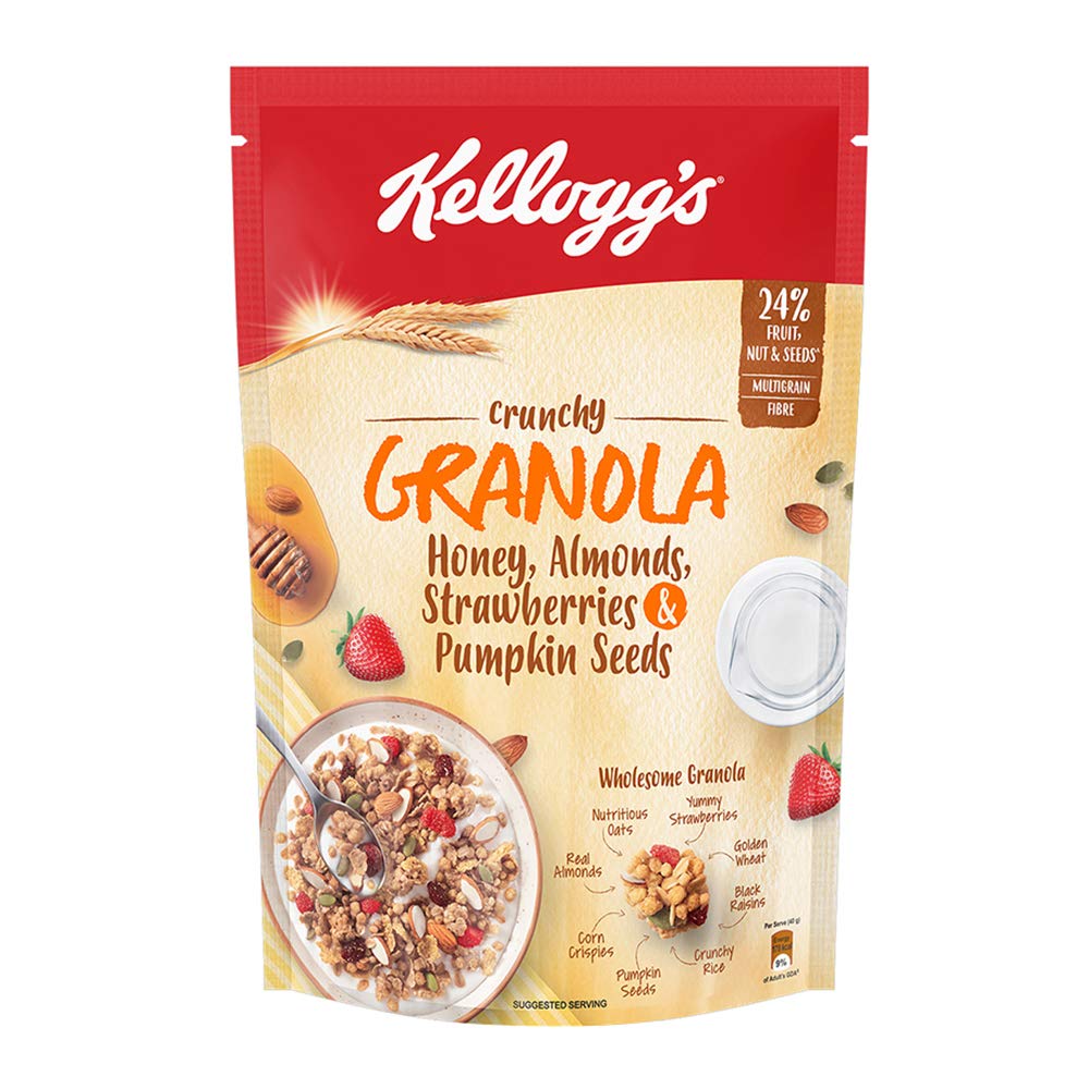 Buy Kellogs Granola Honey, Almonds & Pumpkin, 450 gm Online