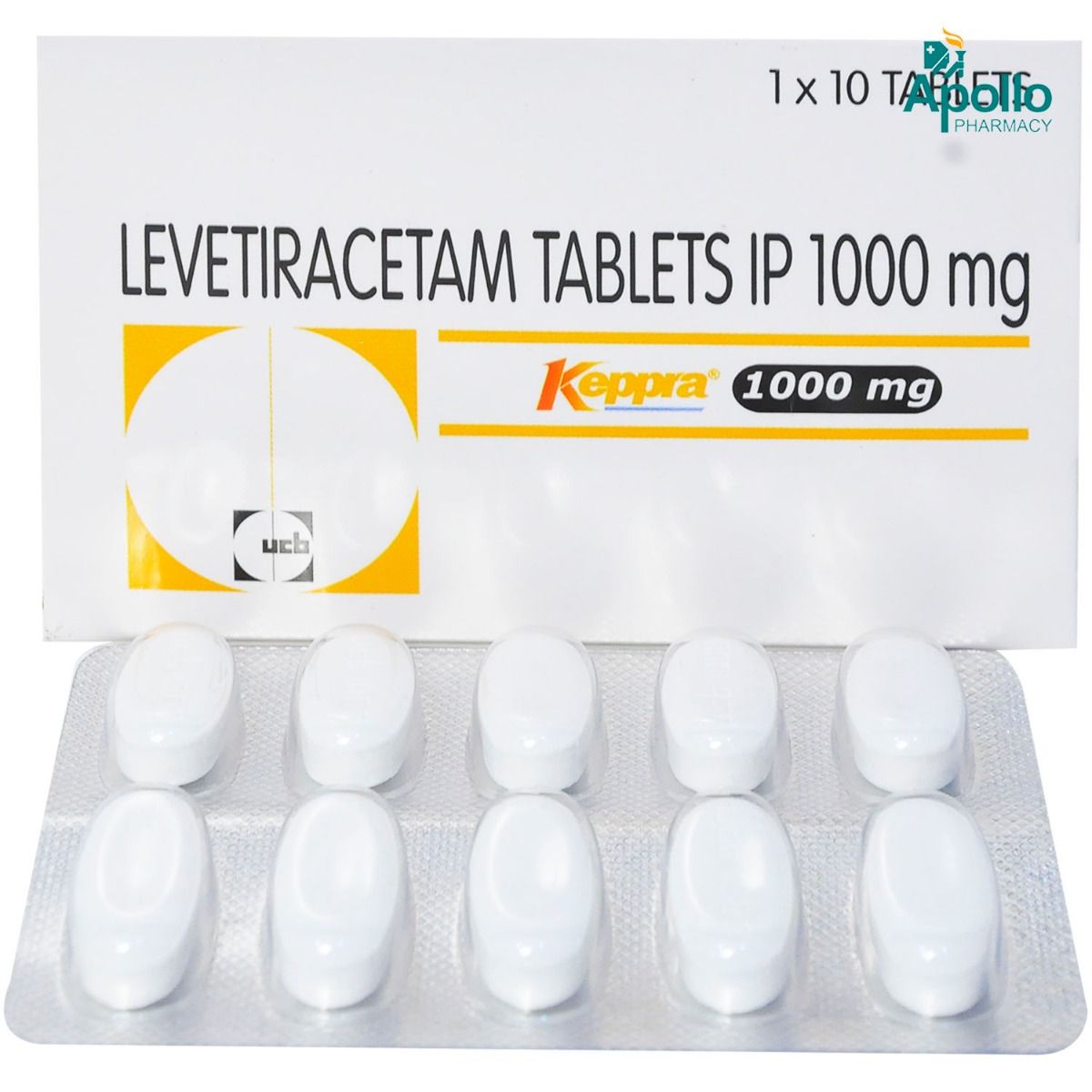 Keppra 1000 Tablet 10's Price, Uses, Side Effects, Composition Apollo