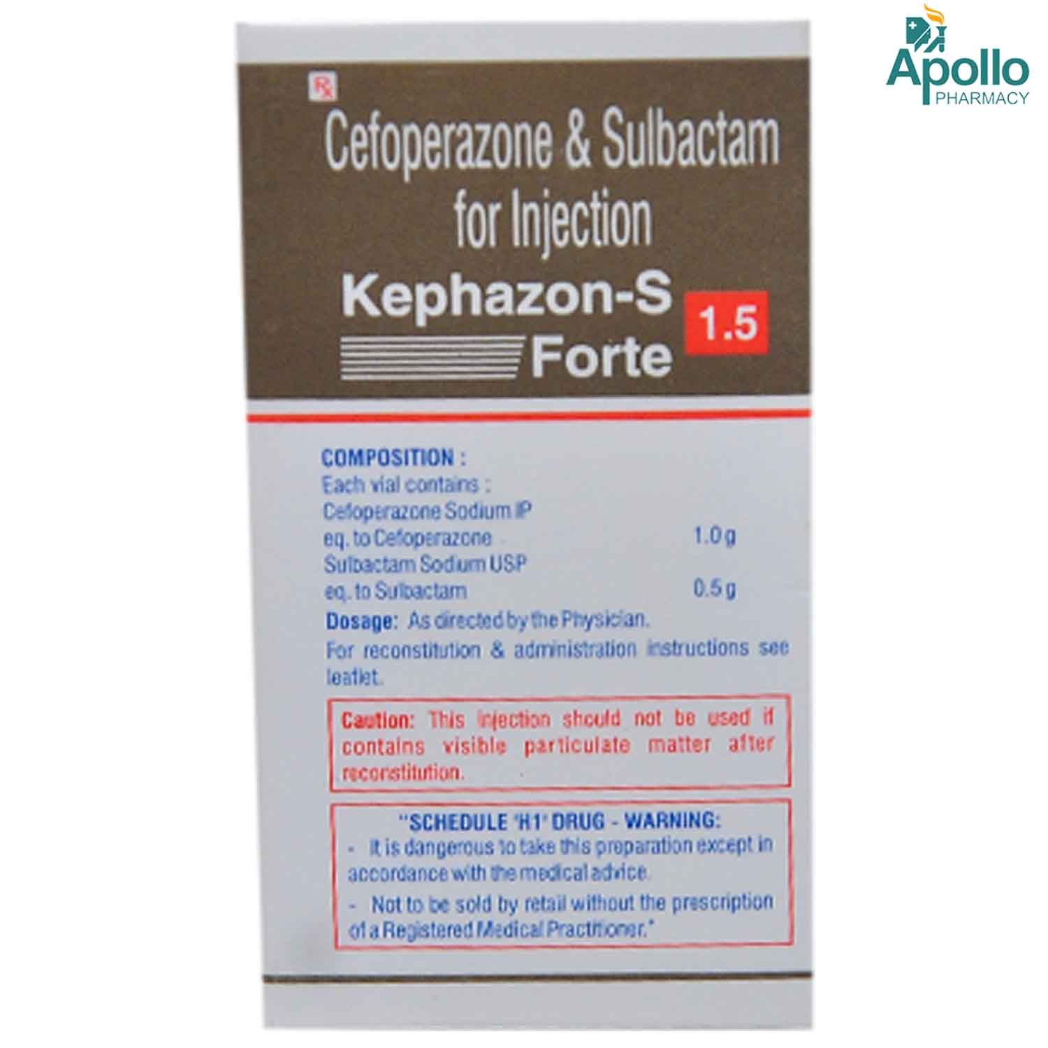 Kephazons Forte Injection 1 50gm Price Uses Side Effects Composition Apollo Pharmacy