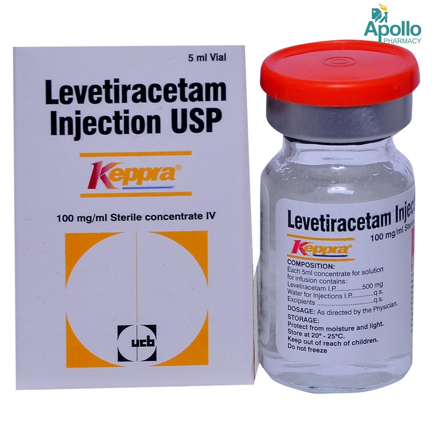 KEPPRA 500MG INJECTION 5ML Price, Uses, Side Effects, Composition