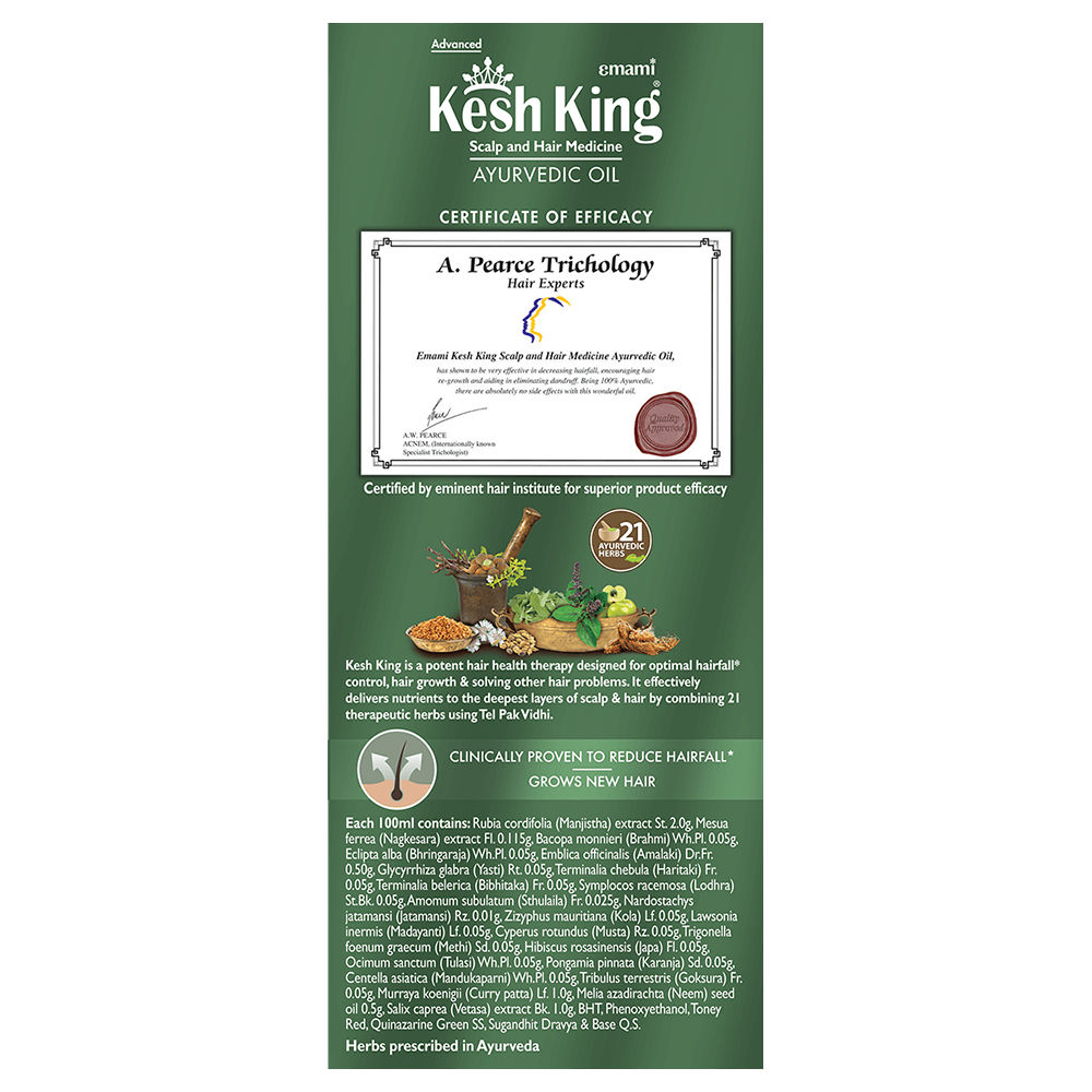 Kesh King Ayurvedic Scalp and Hair Medicine Oil, 300 ml, Pack of 1 