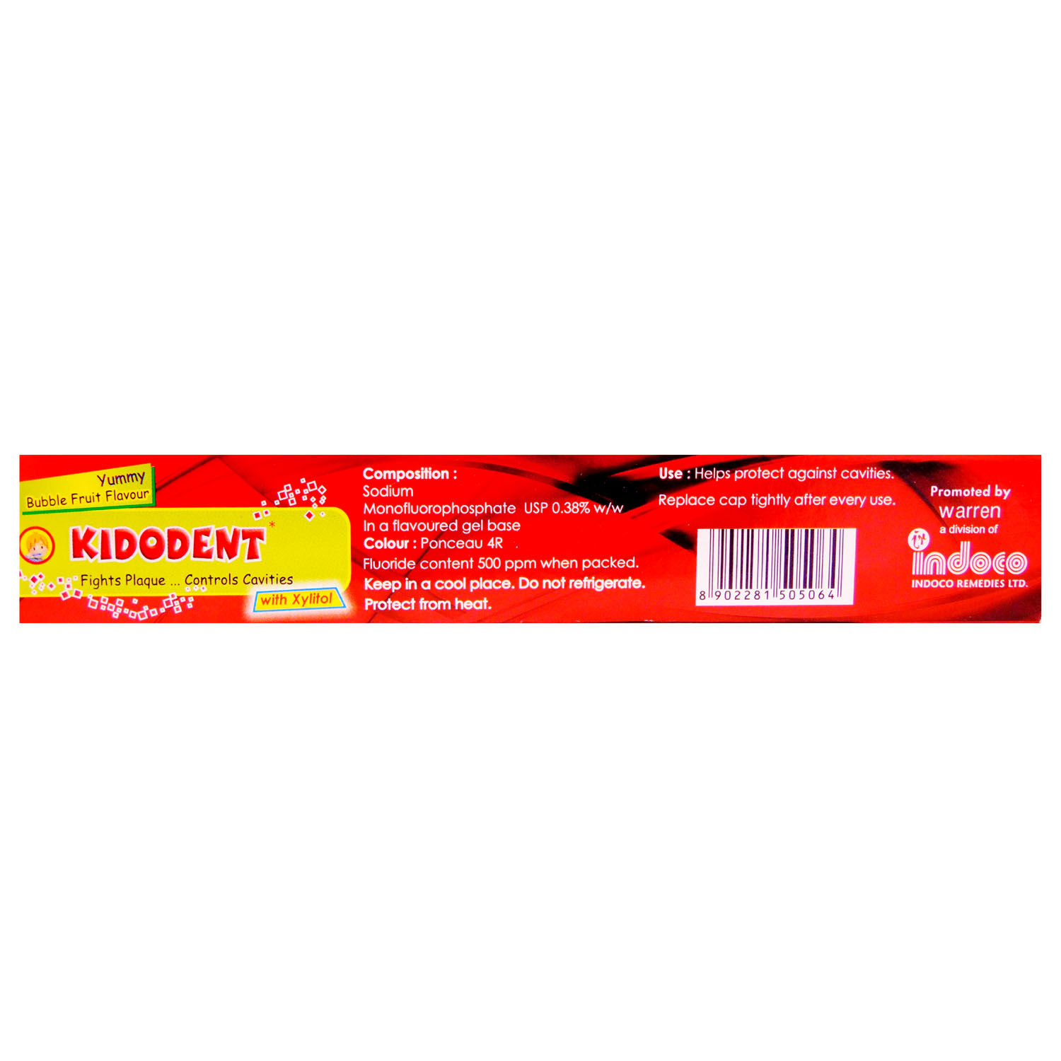 Kidodent Bubble Fruit Flavoured Kids Toothpaste, 75 gm Price, Uses