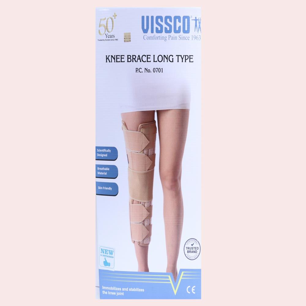 Vissco Knee Brace Long Medium, 1 Count Price, Uses, Side Effects