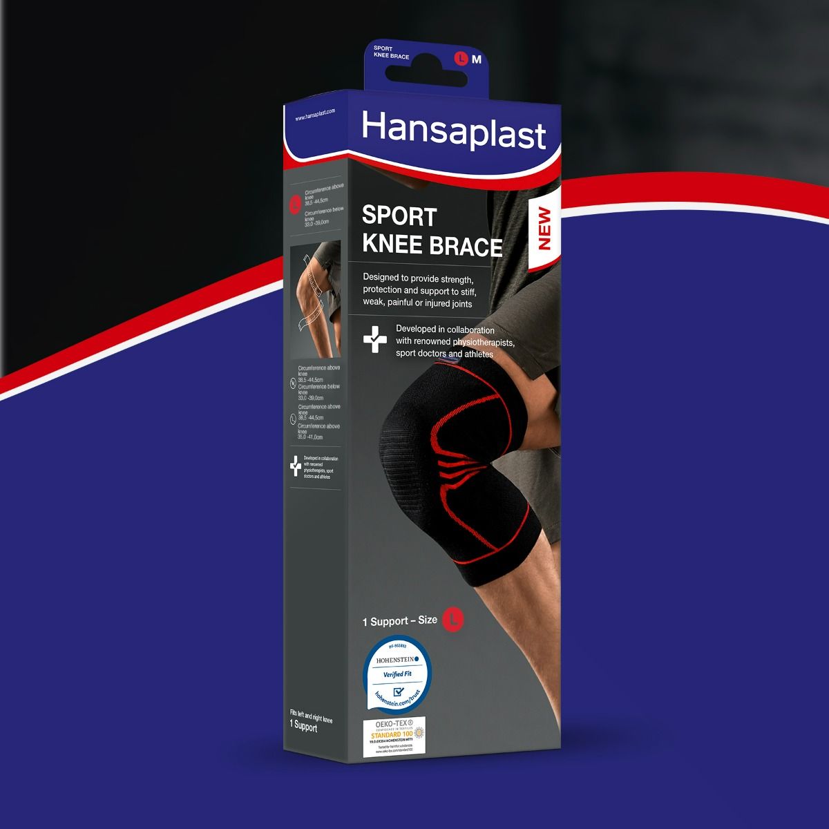 Buy Hansaplast Sport Knee Brace Large, 1 Count Online