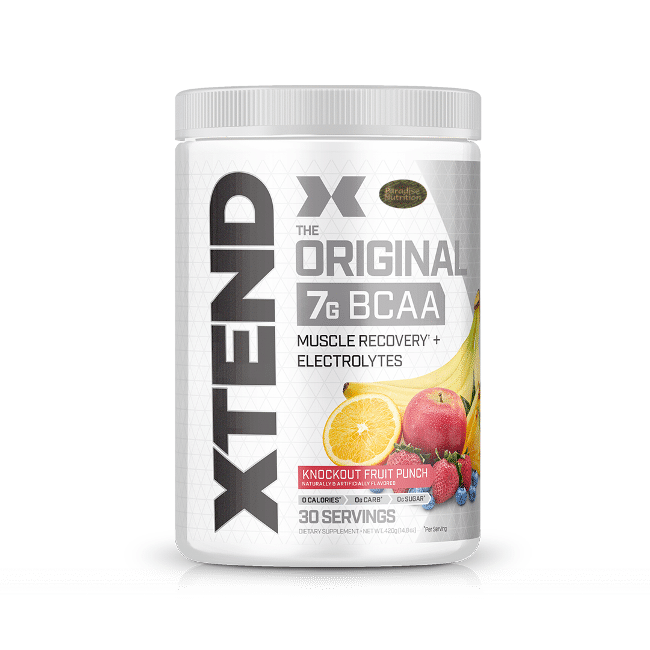 Buy Xtend Original 7G BCAA Knockout Fruit Punch Flavour Powder, 420 gm Online
