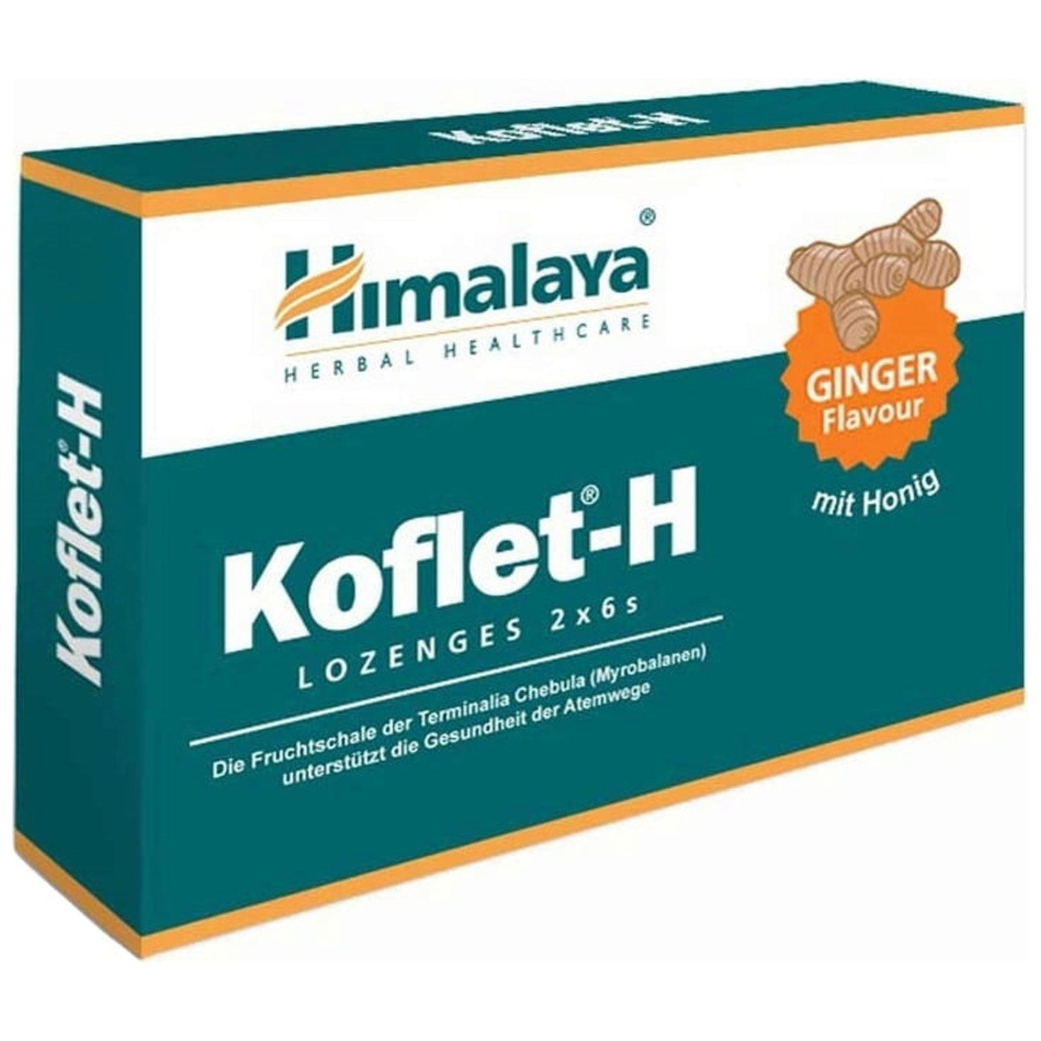 Himalaya Koflet-H Ginger, 6 Lozenges, Pack of 6 S