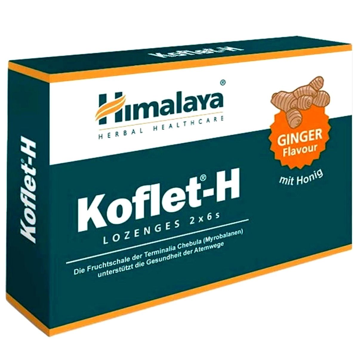 Buy Himalaya Koflet-H Ginger, 12 Lozenges Online