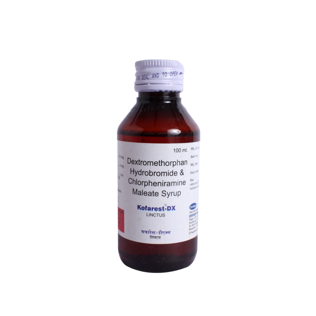 KofarestDX Linctus 100 ml Price, Uses, Side Effects, Composition