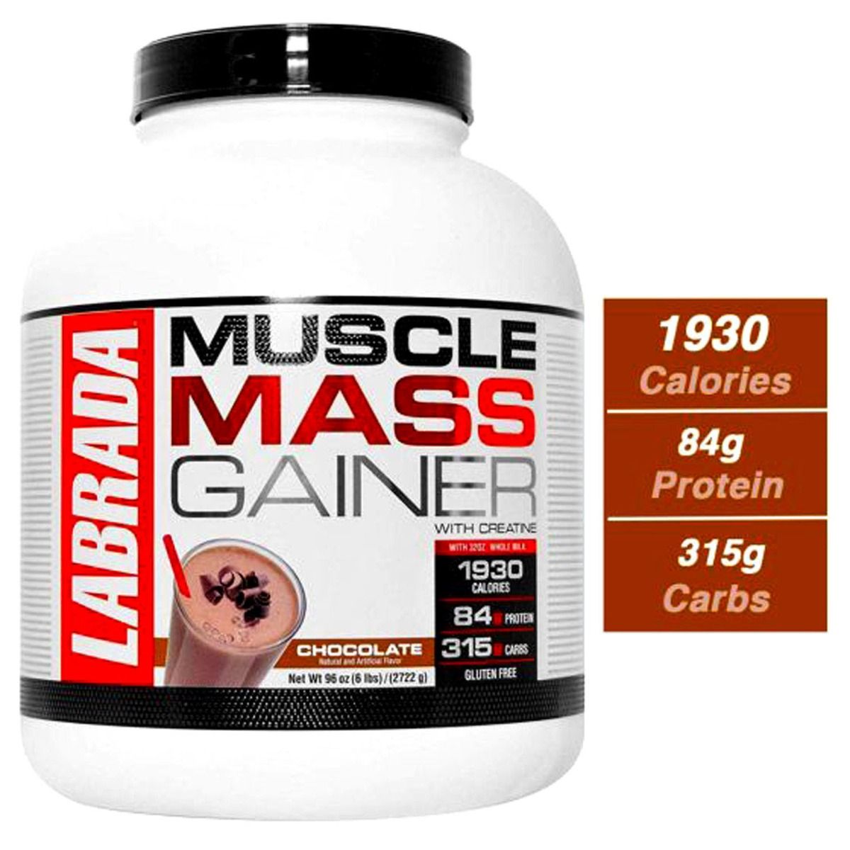 Buy Labrada Muscle Mass Gainer Chocolate 6 lb Online