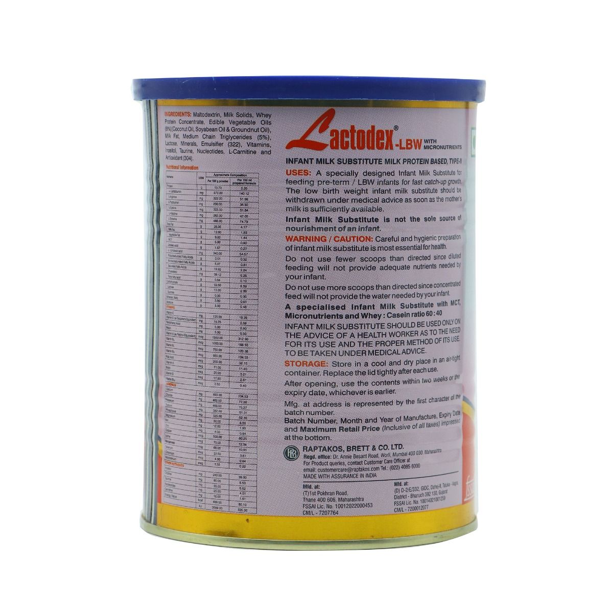 Lactodex-LBW Infant Formula, 400 gm Tin, Pack of 1 