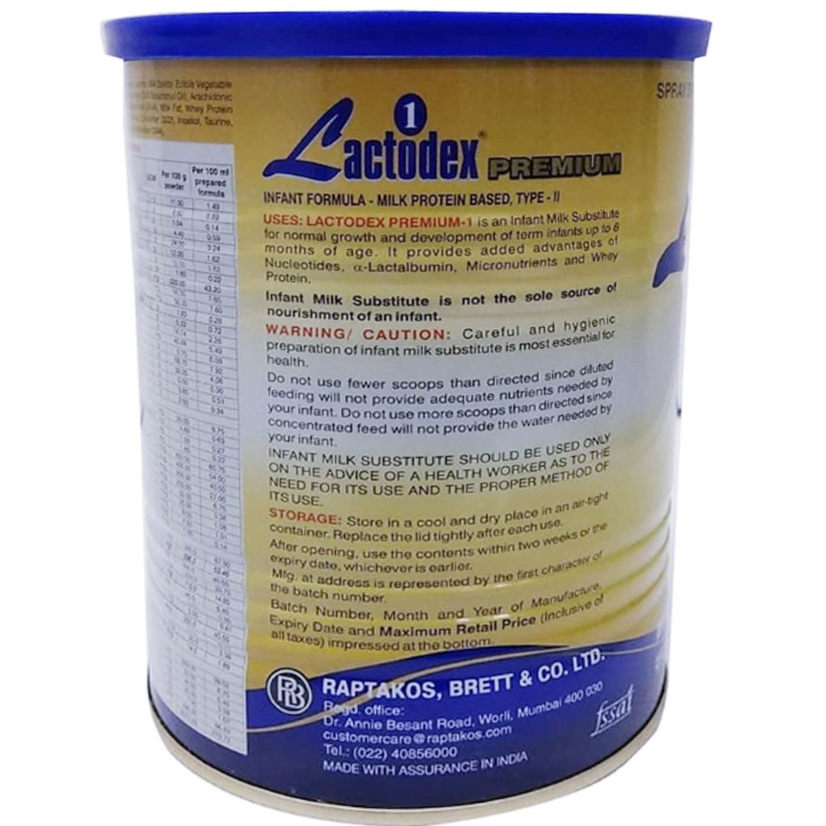 Lactodex Premium Infant Formula Stage 1 Powder, 400 gm Price, Uses