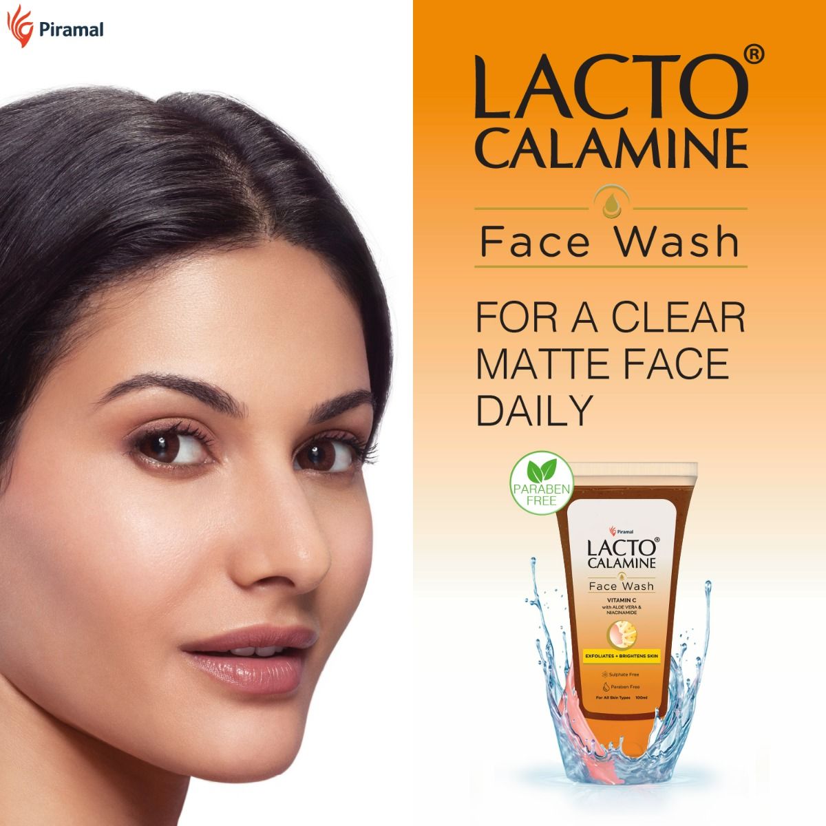 Lacto Calamine Vitamin-C Aloevera Face Wash, 100 ml, Pack of 1 
