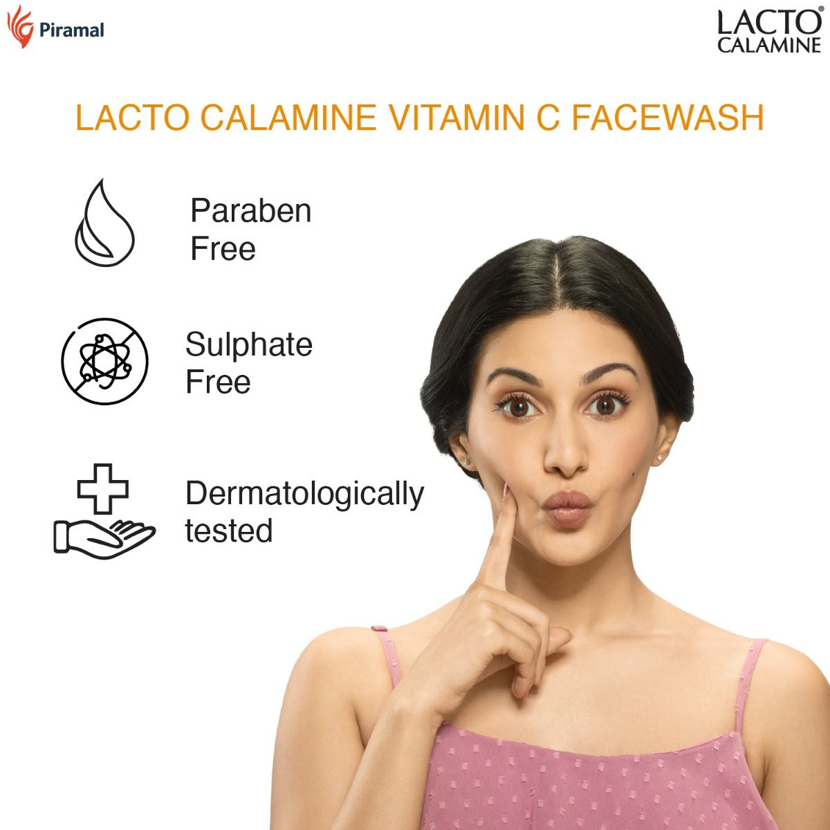 Lacto Calamine Vitamin-C Aloevera Face Wash, 100 ml, Pack of 1 