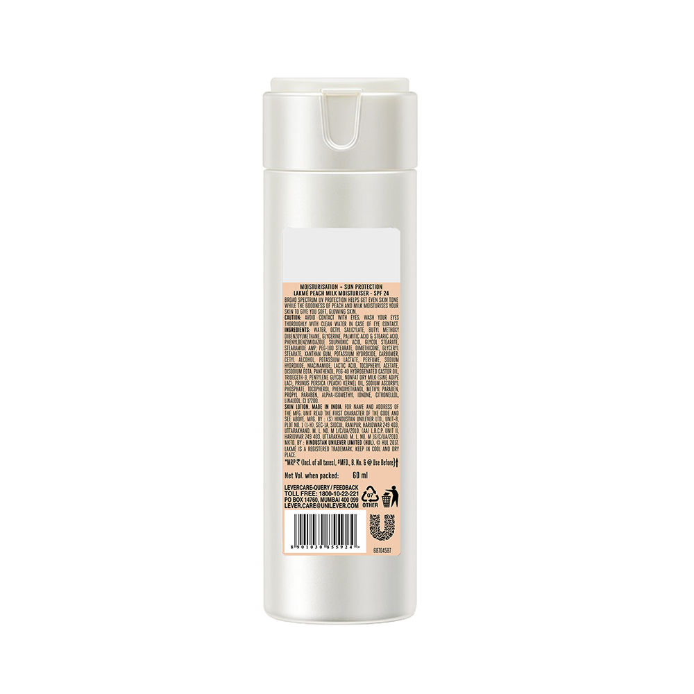 lakme peach milk moisturizer 60ml