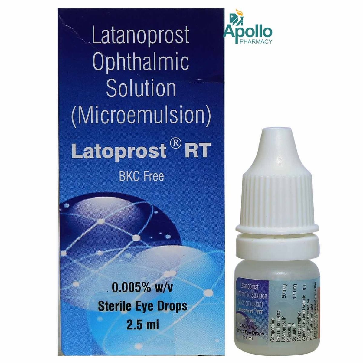 Latoprost RT BKC Free Eye Drops 2.5 ml Price, Uses, Side Effects ...