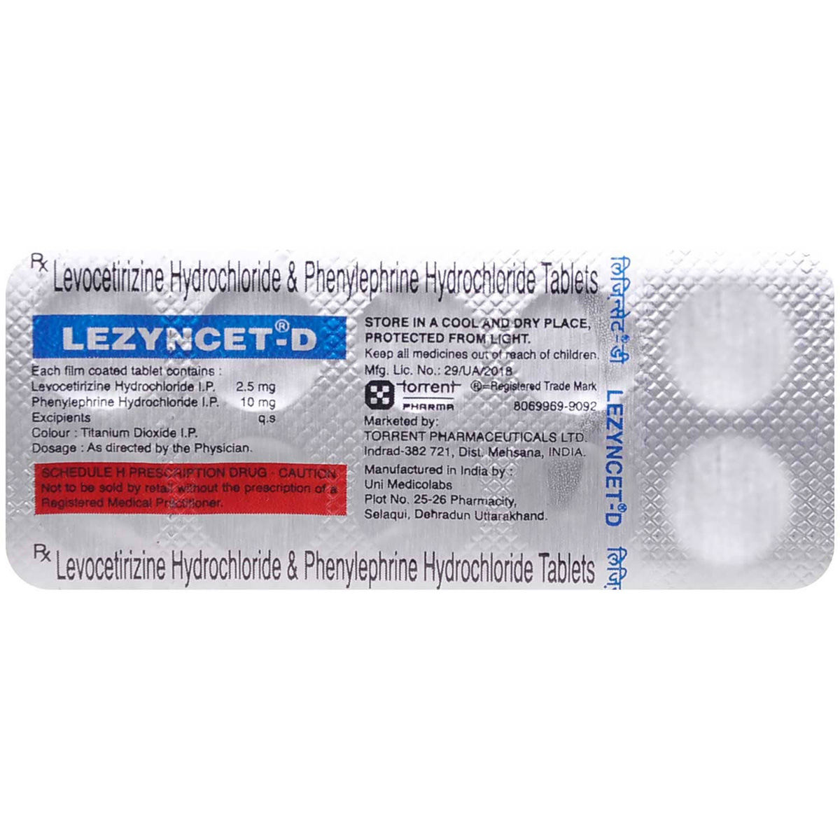 Lezyncet-D Tablet 10's Price, Uses, Side Effects, Composition ...