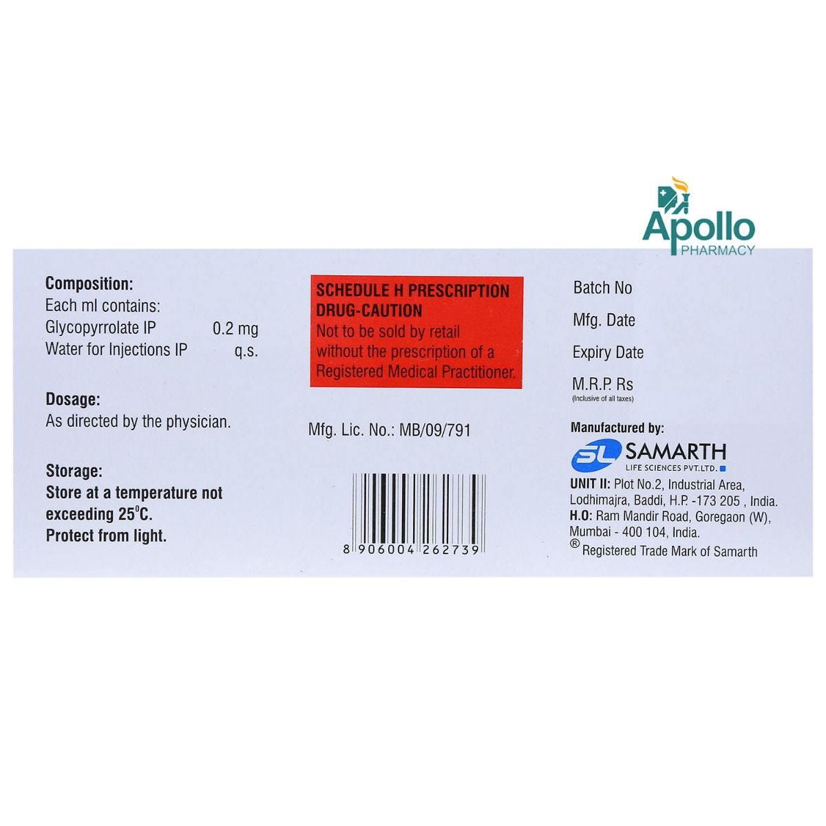 LICOLATE INJECTION 1ML, Pack of 1 Injection